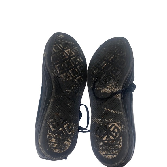 Converse Chuck Taylor All Star Leather Black Hi High Top Shoes Size 14 sneakers - Picture 4 of 6